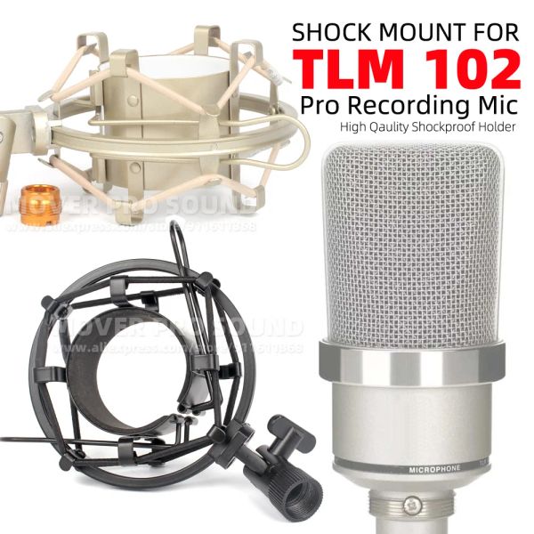 Enregistrement du support anti vibration Mic support de suspension Mike Holder Shockmount pour Neumann TLM102 TLM 102 Microphone Spider Shock Mount