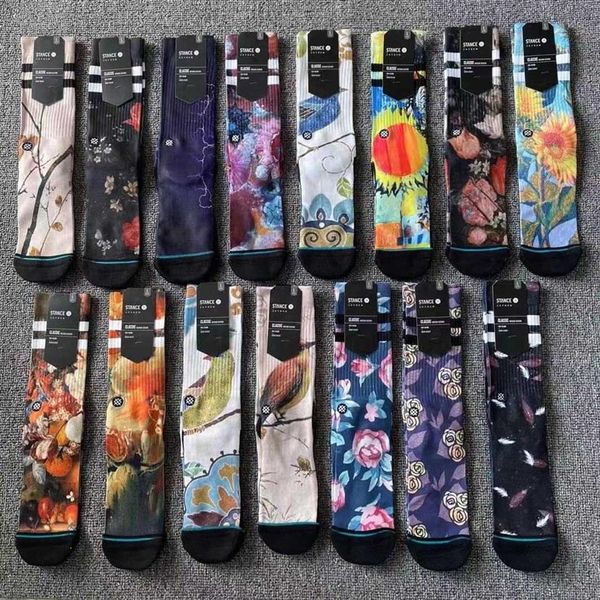 Stand Stance High Tube Skateboarding Socks exposés serviettes de tendance Bask Basic Sports Basketball Socks226Z