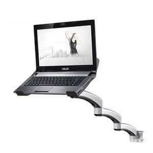 Sta ultra lange arm aluminium legering Volledige bewegingswandbevestiging Laptophouder Bed Pole Montage Laptop Standarm Monitorhouder