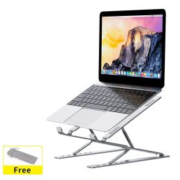 Sta Universal Laptop Stand for Desk Aluminum Notebook Support Riser Portable Bracket Foldable BookPro Holder Holder Lap Top Basis voor pc