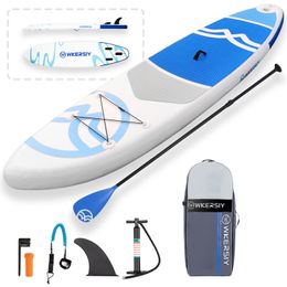 Stand up paddle board gonflable non glip s pour tous les niveaux de compétence Board de surf avec pompe à air transporte la laisse du sac pour les jeunes avec des animaux de compagnie