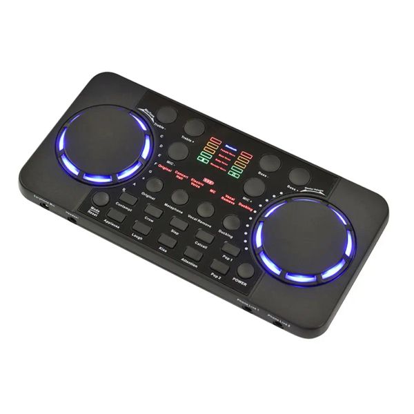 Support de carte son V300 PRO, 10 effets sonores, compatible Bluetooth, réduction du bruit, mélangeurs audio, casque, micro, commande vocale pour téléphone et PC