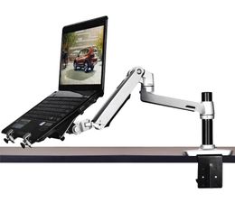 Stand V62CT / XSJ8012CT Aluminium Legering Desktopmount Dual Use 1727 inch Monitorondersteuning 17 inch Laptophouder Mechanische veerarm