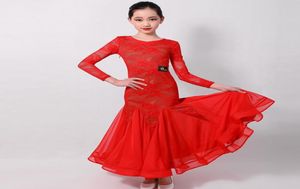 standaard stijldansjurk voor kinderen stijldansen jurken meisjes walsjurk franje danskleding Spaanse jurk rood Spanje kinderkleding9969158