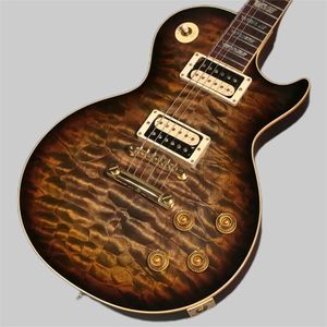 Guitare électrique standard AAA Flame de haute qualité Pick Up Solid Mahogany Body Wood Wood Forgar Guitar 2588