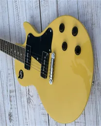 Guitare électrique standard TV jaune crème jaune crème brillant blanc accordeur rétro disponible pack Lightning
