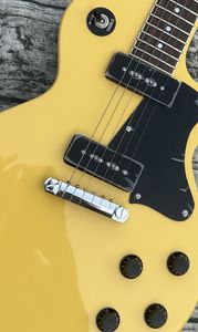 Guitare électrique standard, jaune télévisé, jaune crème, brillant, tuner rétro blanc crème, disponible