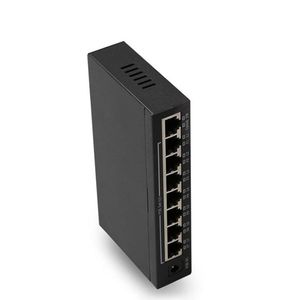 Livraison gratuite Standard IEEE802.3af PoE Switch 8 ports pour caméra IP Power Over Ethernet Transmission Network Switches Alimentation 48V