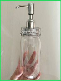 Dispensateur de savon à pompe en acier inoxydable de bouche standard pour pots Mason Color4570419