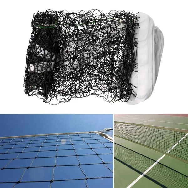 Net de volleyball de taille standard pour les sports de plage extérieurs avec des câbles en acier et des sacs de rangement 240425