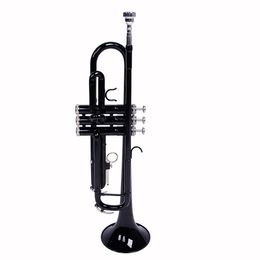 Trompeta estándar establecida para principiantes, instrumentos de trompeta de estudiante de latón con guantes