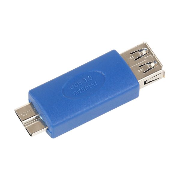 Standard USB 3.0 Type A Femelle vers Micro B Mâle Connecteur Adaptateur Convertisseur Adaptateur Bleu