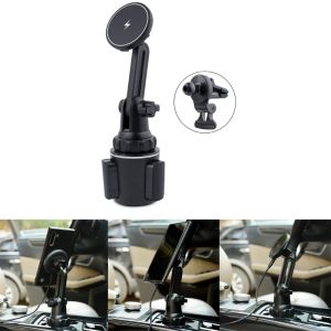 Supports de voiture sans fil magnétique 15W pour Magsafe Cup Holder Car Phone Mount pour iOS Téléphone 13/12/14 J60A