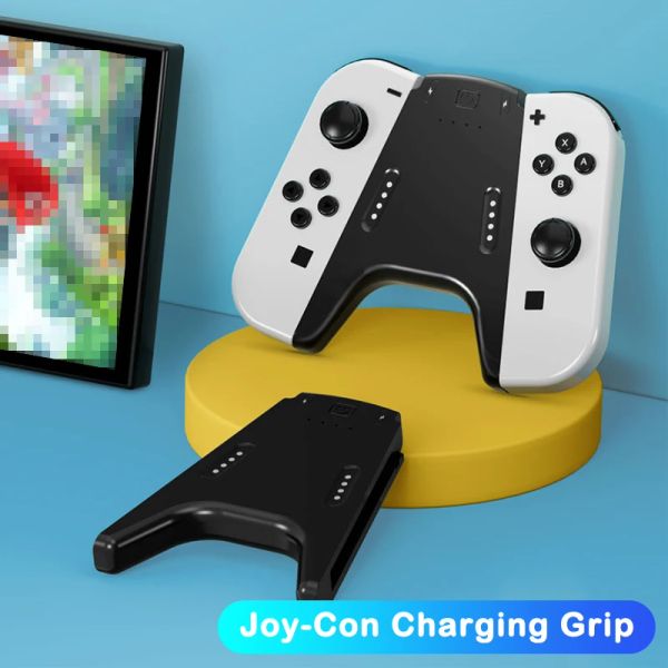 Stands 2000mAh Joypad charge poignée pont forme jeu chargeur poignée Joycon contrôleur Dock pour Nintendo Switch/Switch OLED accessoires