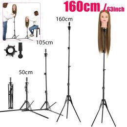 Staat 22 "63" 47 "51" verstelbare statief pruik stands Hair Mannequin Training Head Holder Hairdressing Wig Stand Holder Pruik Haargereedschap