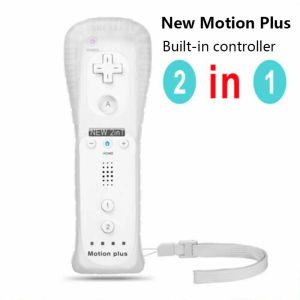 Soportes 2 en 1 mando a distancia inalámbrico mando incorporado Motion Plus para Nintendo Wii Nunchuck para mando a distancia Nintendo Wii