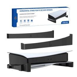 Staat 2 stks/set horizontale standaard voor PlayStation 5 PS5 Digital/Optical Drive Edition Game Console Dock Mount Holder White/Black Stand