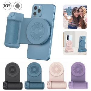 Supporte 3 en 1 support de caméra Grip magnétique Selfie Photo Bluetooth AntiShepake compatible pour Android / iOS