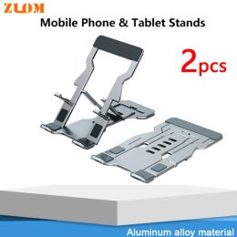 Support d'alliage en aluminium 360 ° Metal Desk Mobile Phone Tephoneder Stand Adjustable Desktop Tablet Portet pour iPhone Xiaomi Samsung iPad