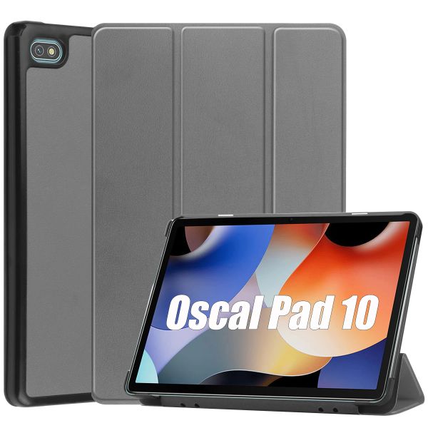 Support de support pour Blackview Oscal Pad 10 2023 Libéré de 10,1 pouces Trifold Smart Tablet Case PU Hard Back Cover Cover Spot