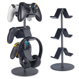Supports Support de contrôleur à 3 niveaux, support de rangement pour support de casque, accessoires PS5, cintre de contrôleur de jeu pour accessoires de jeu universels