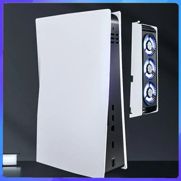 Supports ventilateur de refroidissement pour PS5 Version numérique radiateur de jeu avec lumière LED et Port USB ventilateur de refroidissement pour PS5 Version numérique accessoires