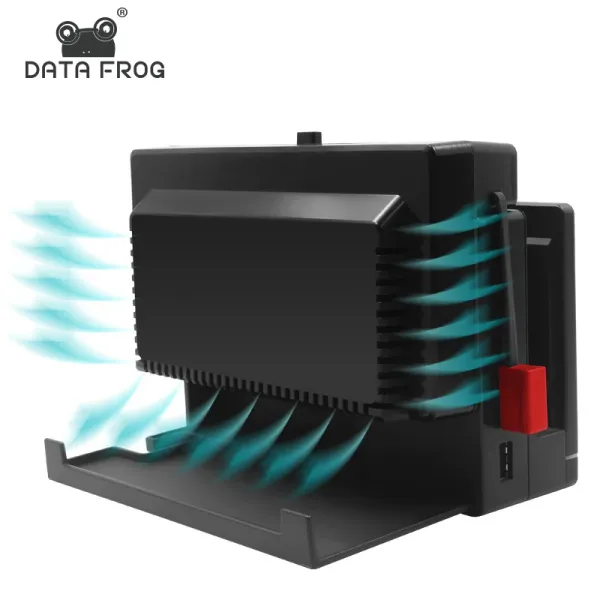 Soportes DATA FROG consola USB soporte de Base de ventilador de refrigeración Dual para accesorios de consola de juegos Nintendo Switch soporte de refrigeración