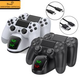 TRAVAILLE DINOFIRE CONTRÔLER CHARGEUR POUR PS4 / PS5 Contrôleur Original Dual GamePads Station de charge rapide pour PlayStation4 PlayStation5