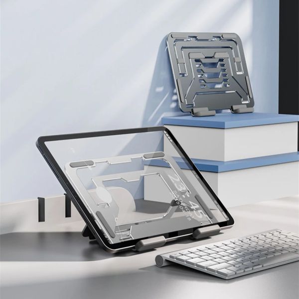 Stands Dessin Tablets numériques support de tablette de tablette pour iPad Pro Air Mini 712.9 '' Aluminium Drawing Monitor Honeder Adjustable iPad stand