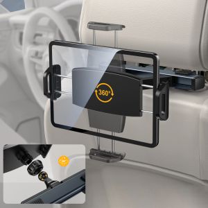 Partes flexibles de 360 grados Rotación para iPad Almohada de autos de automóvil Topeador de teléfono móvil Papleta de soporte de soporte del asiento trasero soporte de montaje 511 pulgadas