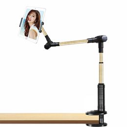 Staat vouwen Long Flexible Arm Tablet Holder Telefoon Stand voor iPad Samsung Kindle Support 12,9 inch Lazy Bed Tablet Mount Bracket