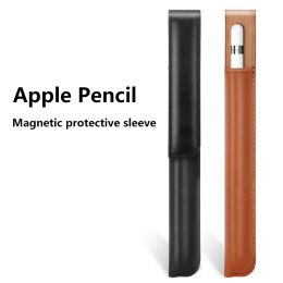 Staat voor Apple Pencil 2 Case 1e Gen opbergdoos Mouwhouder voor Apple Pencil 1 2 Case Cover Tablet Touch Pen Pouch PU Magnetic Bag