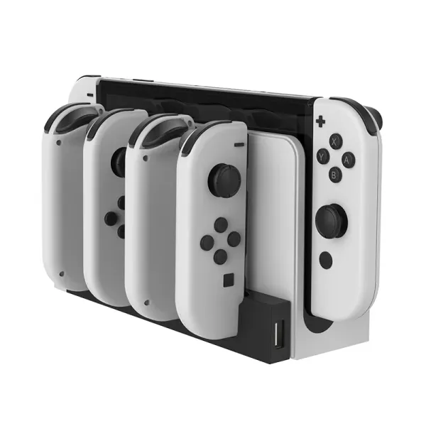 Soportes para Nintendo Switch, controlador, cargador, soporte de estación de carga para Switch JoyCon, consola de juegos, accesorios para mando