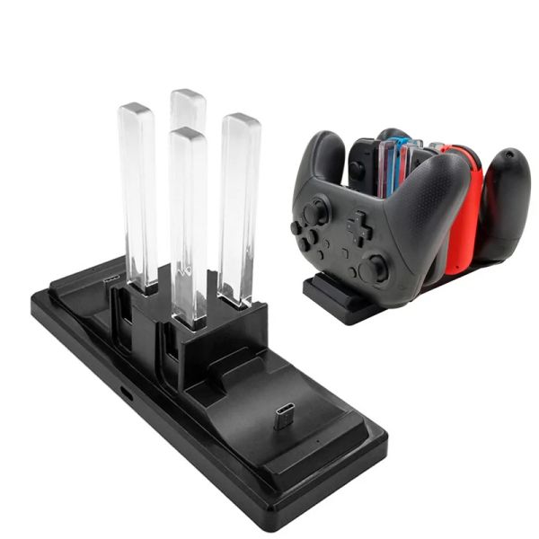 Soportes para Nintendo Switch Pro Dock 6 en 1 soporte de carga USB soporte de estación de acoplamiento soporte JoyCon controlador Accesorios