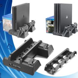 Staat voor PS4 Slim/Pro Console Vertical Stand+Cooling Fan Cooler Controller Charger Holder Storage Charger Station voor PlayStation4
