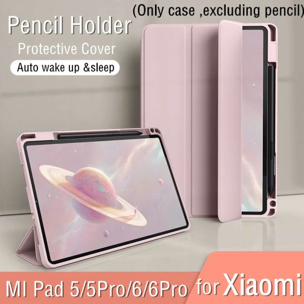 Signifie Xiaomi Tablet Accessoires Protecteur MI Pad 5 6 5pro 6pro avec porte-crayon Couverture de réveil automatique pour Mipad 6 5 Pro Funda
