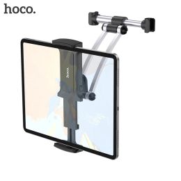 Stands Hoco Universal Car Back Back Souptder 360 degrés Rotation Stand Auto Appui-tête pour tablette PC iPad Mini pour iPhone 14 13 Xiaomi