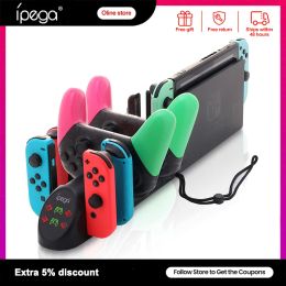 Staat Ipega Controller Charger voor Nintendo Switch OLED Joy Con Joycon Console Charging Dock Controller Stand Gamepad NS Accessoires