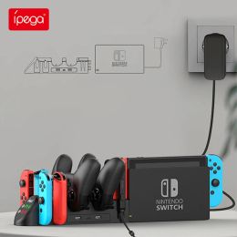 Supports Ipega PG9187 Joy Con chargeur pour Nintendo Switch OLED Joycon Console Joystick manette de jeu support de chargement avec sortie USB