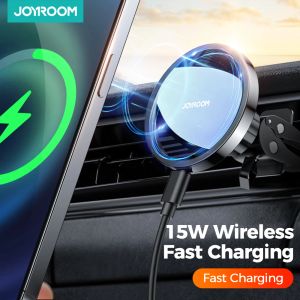 Support de voiture de chargeur sans fil magnétique 15W Qi support de voiture à chargement rapide pour iPhone 13 12 11 Pro Max XS Samsung S9 S10 Joyroom