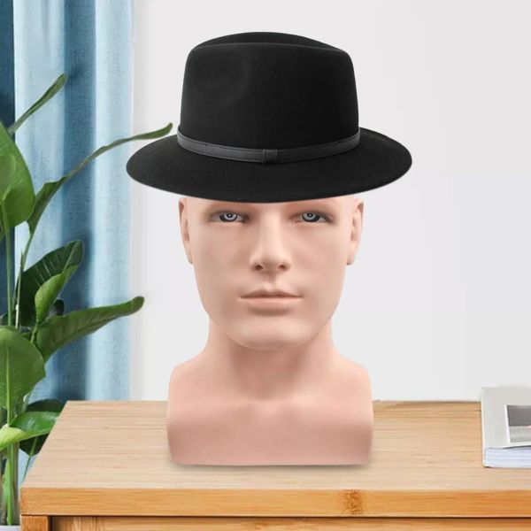 Stands Mannequin Tête Mannequin Tête Modèle Tête Buste pour Chapeau Casque Collier Chaîne