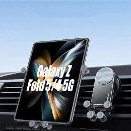 Stands Metal Air Vent Support Telefoonauto telefoonhouder voor Samsung Galaxy Z vouw 5 4 3 2vond5 S23 S22 plus Auto Gravity Stand Mount