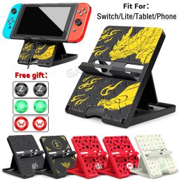 Supports Nintend Switch/Lite Monster Hunter Rise Support pliant Support réglable Mini Support pour iPhone/Samsung/Xiaomi/Huawei