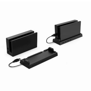 Stands NS Switch OLED Dock Houder 4 USB-poort Hub Externe Splitter Uitbreidingsadapter Compatibele Nintendo Switch Game Accessoires Stand