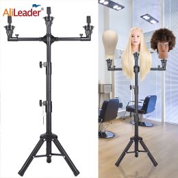 Stands Quality Tripod Wig Stand voor Mannequin Training Head Holder 3head Multifunction Tripod Wig Stand Standle Tripod Stand