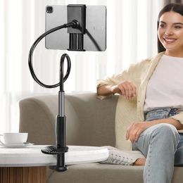 Stands Renforce Table Mount Halder Presseur Stand Flexible Long Bras Blamp For Bed Bureau pour iPad Samsung Xiaomi 4,711 pouces