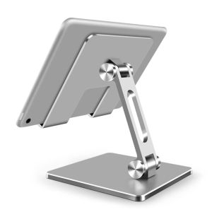 Soportes Soporte para tableta Soporte de escritorio de metal Soporte ajustable Soporte plegable Base para iPad Pro 12.9 10.2 Air Mini Samsung Xiaomi Huawei