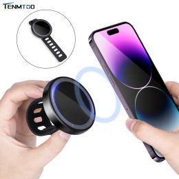Stands Tenmtoo Magnetic Phone Grip pour Magsafe Ajustement STRAP Téléphone Pondéle de bague compatible avec l'iPhone 14 Pro 13 12 Smartphones