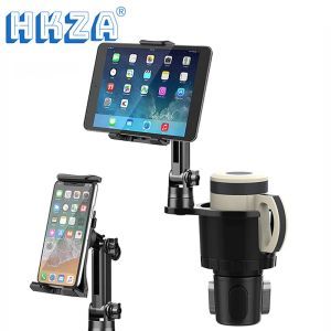 Stands Universal 2 en 1 voiture de tas de voiture comprimé de tablette Automobile Mount Cradle pour iPad Pro 12.9 Air 2019 Mini 4 pour Samsung Tab S7 plus 12,4