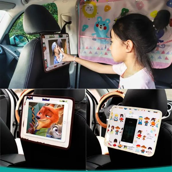 Partes de soporte de la bolsa de montaje del teléfono universal para el automóvil para niños en la tableta de asiento trasero para samsung xiaomi 311.5 pulgadas de tabletas